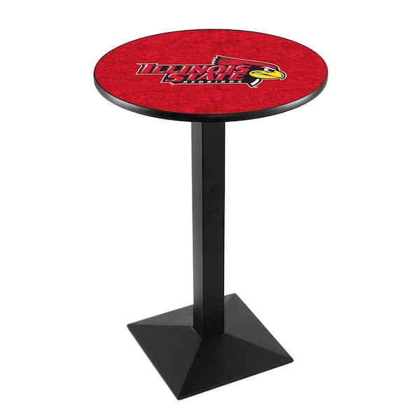 42" Blk Wrinkle Illinois State Pub Table